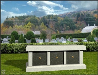 Cremation Columbariums Carter with Wreath Design